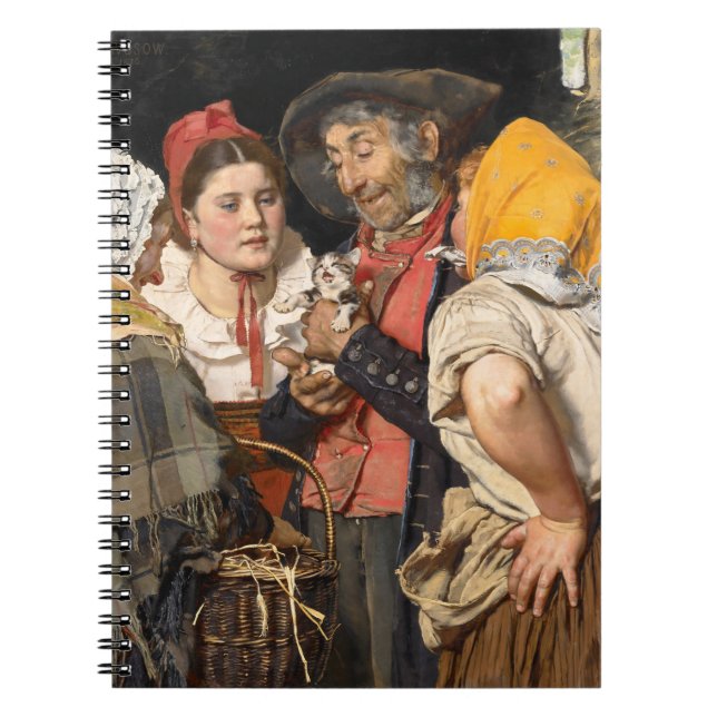 Caderno Espiral O tesouro do velho (o gato) (de Karl Gussow) (Frente)