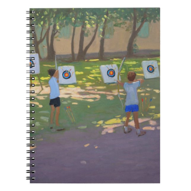 Caderno Espiral O tiro ao arco pratica France (Frente)