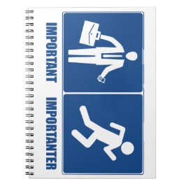 Caderno Espiral O Trabalho É Importante, Executar É Importante