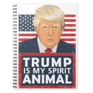 Caderno Espiral O trunfo é meu animal do espírito engraçado