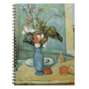 Caderno Espiral O Vaso Azul (Flores e Frutas) de Paul Cezanne