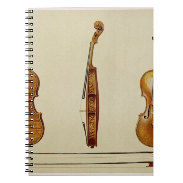 Caderno Espiral O violino de Hellier feito por Antonio (Frente)