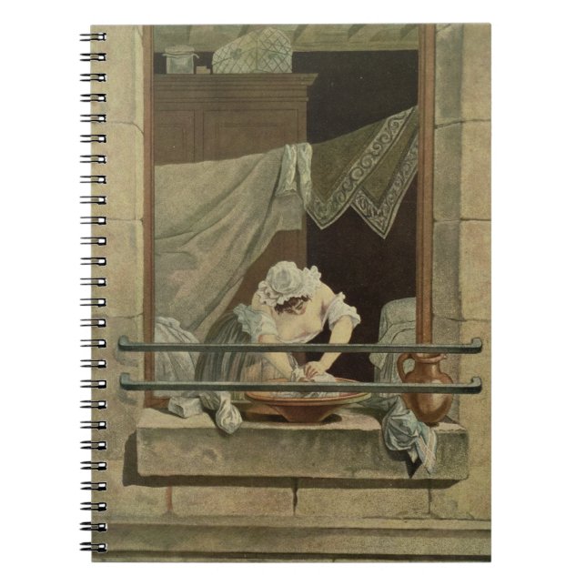 Caderno Espiral O Washerwoman, gravado por J. Laurent Julien (c1 (Frente)