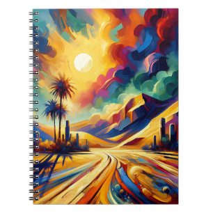 Caderno Espiral Oasis Sunburst Path