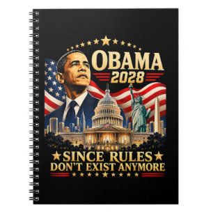 Caderno Espiral Obama 2028 Já que as Regras Não Existem Mais
