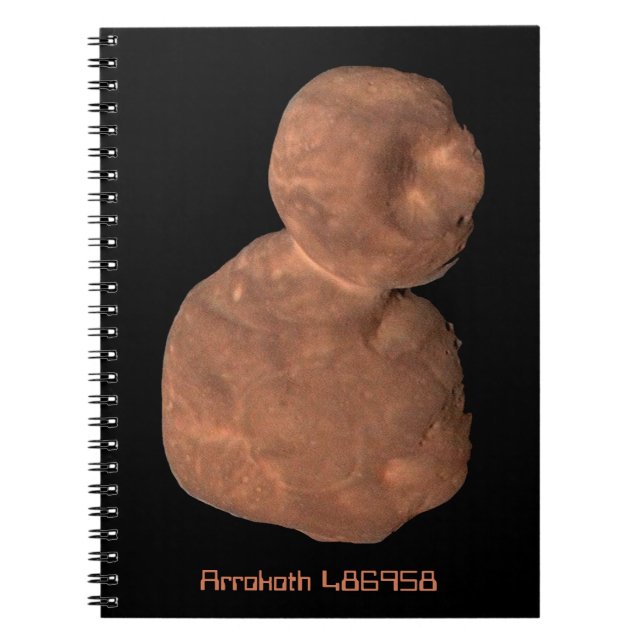 Caderno Espiral Objeto Arrokoth Kuiper Belt (Frente)