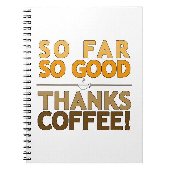 Caderno Espiral Obrigado Café (Frente)