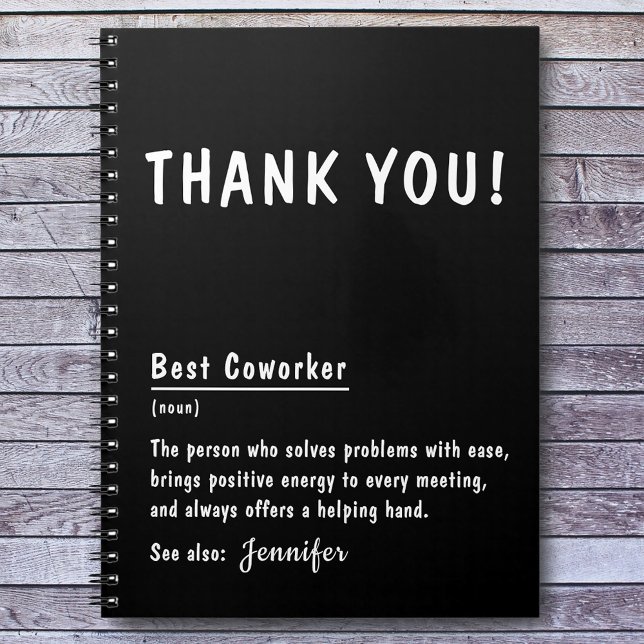 Caderno Espiral Obrigado Ofereça o melhor notebook personalizado d (Criador carregado)