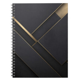 Caderno Espiral Obsidian Gilded Intersection