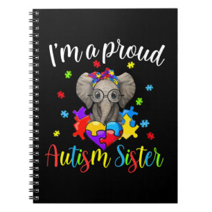 Caderno Espiral Obtenha este roupa de Consciência do Autismo Elefa