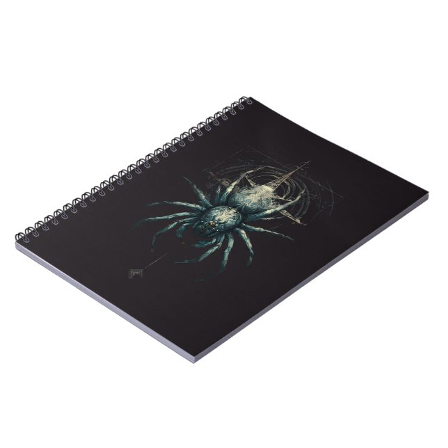Caderno Espiral Occult Spider Mystic Geometry Dark Art (Left Side)