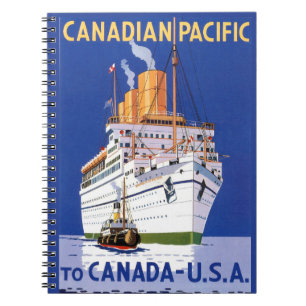 CADERNO ESPIRAL OCEAN LINER EMPRESS DO NOTEBOOK BRITÂNIA