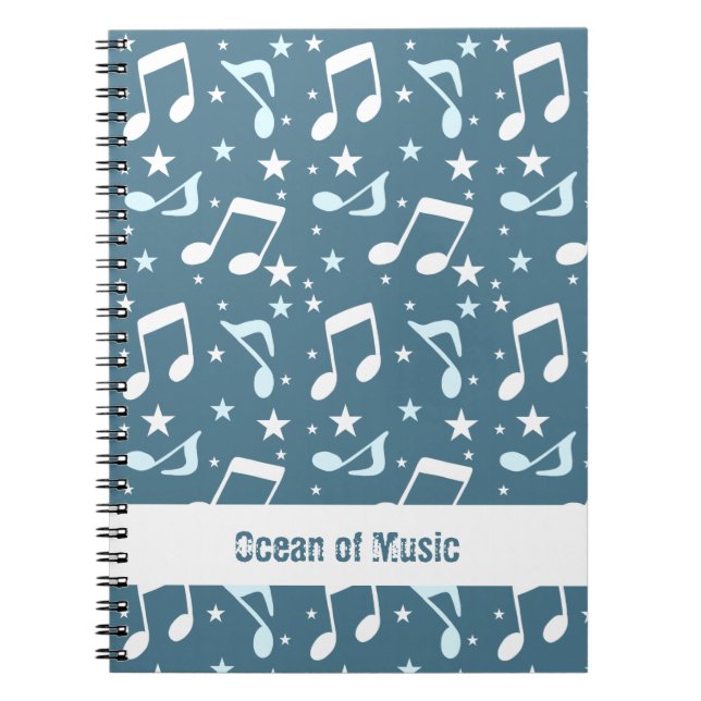 Caderno Espiral Ocean of Music patterned (Frente)