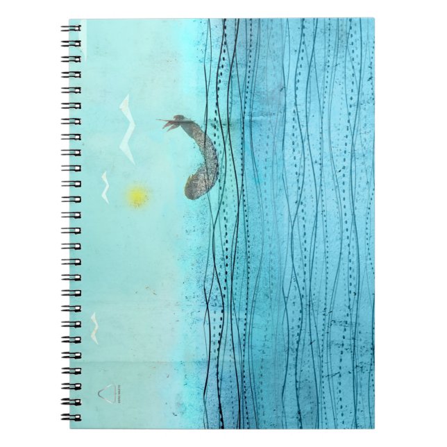 Caderno Espiral Ocean Wonders - Notebook com fotos espirais (Frente)