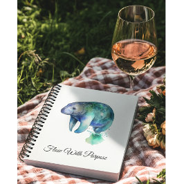 Caderno Espiral Oceanic Whisper Manatee, custom