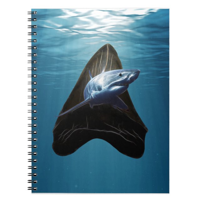 Caderno Espiral Oceano Dente de Tubarão (Frente)