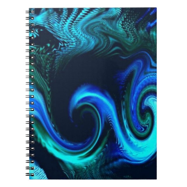 Caderno espiral Oceano Elétrico  (Frente)