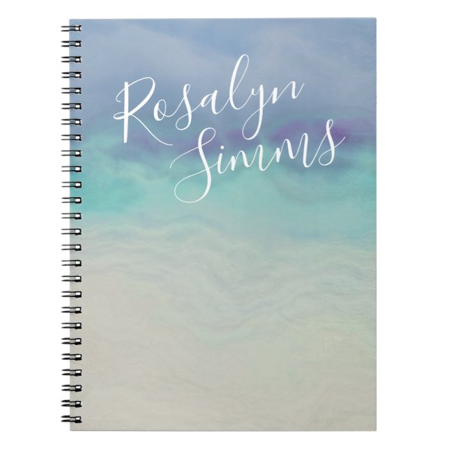 Caderno Espiral Oceano Pintado (Frente)