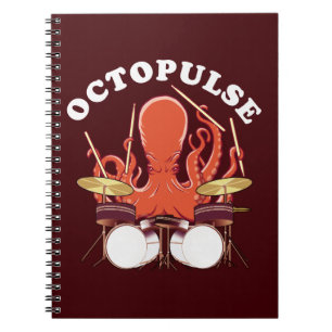 Caderno Espiral Octopulso Polvo Drummer