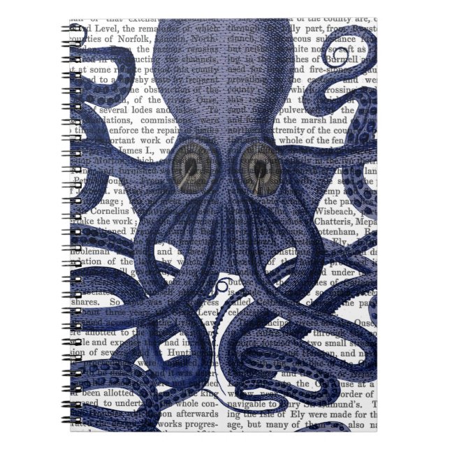 Caderno Espiral Octopus Acima-Fechar (Frente)