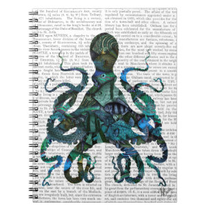 Caderno Espiral Octopus Azul Fishy