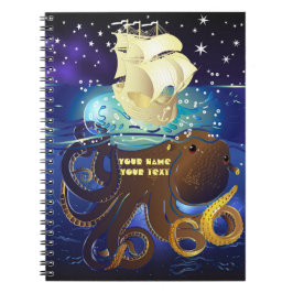 Caderno Espiral Octopus Huge e Caravella