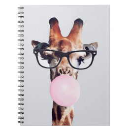 CADERNO ESPIRAL ÓCULOS DE VISTO GIGANFFE QUE SOUBEM UMA BOLHA DE P