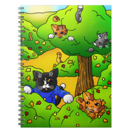 Caderno Espiral Ocultar e Procurar Gatos