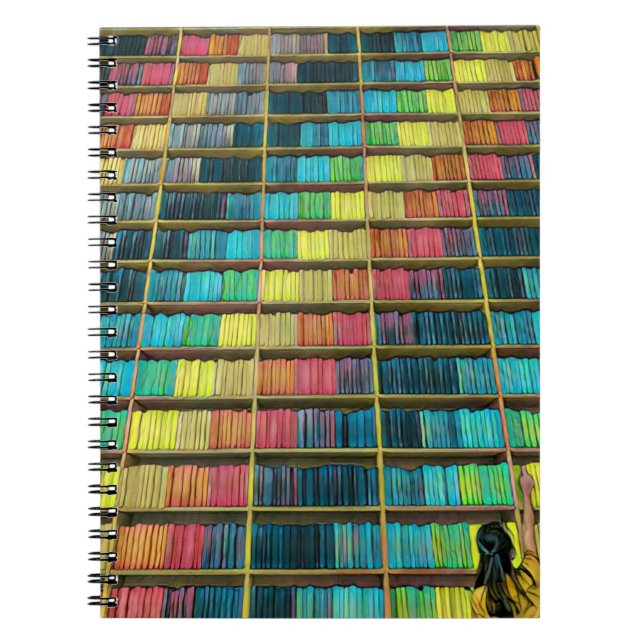 Caderno Espiral Oferta de Amantes de Biblioteca (Frente)