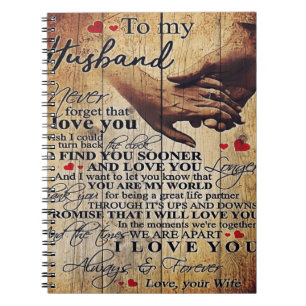 Caderno Espiral Oferta de Cotações de Amor   Ao Meu Marido Present