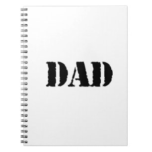 Caderno Espiral Oferta de dia de os pais simples do pai