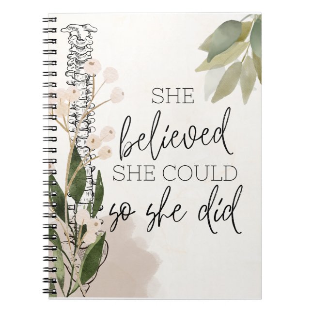 Caderno Espiral Oferta de Graduação Chiroprática, Chiropractic (Frente)