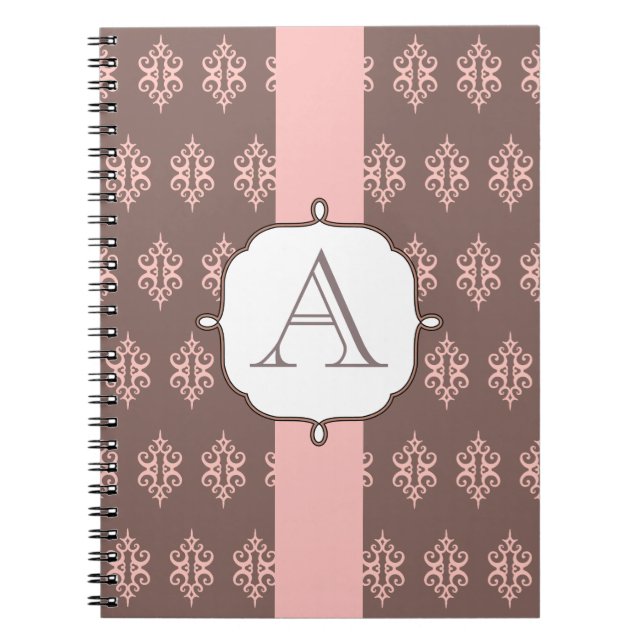 Caderno Espiral Oferta de notebook da localidade da Cinza rosa mon (Frente)