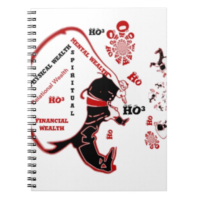 Caderno Espiral Oferta de Papais noeis Secretos - Prosperidade e R (Frente)