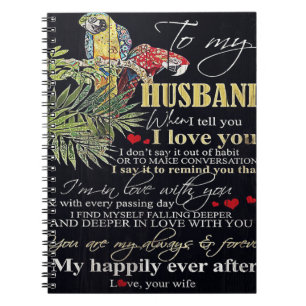 Caderno Espiral Oferta Personalizada Para Família   Ao Meu Marido