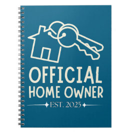 Caderno Espiral Oficiais Homeowner Est. Primeiro Temporizador Orto