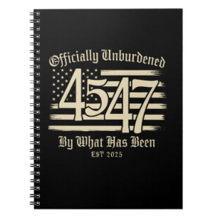 Caderno Espiral Oficialmente Desencarregado Do Que Foi Trump 45 47