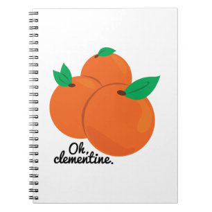 Caderno Espiral Oh clementina