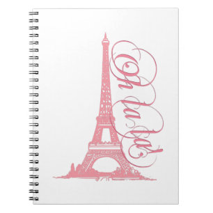 Caderno Espiral Oh La La - Torre Eiffel Paris França