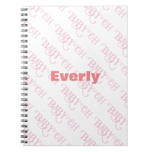 Caderno Espiral Oh Menina Personalizada Rosa Menina