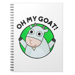 Caderno Espiral Oh Meu Bode Piada Animal Divertida
