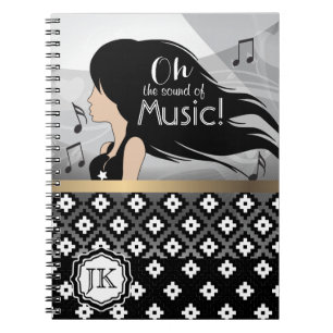 Caderno Espiral Oh, O Som Da Rapariga Da Música