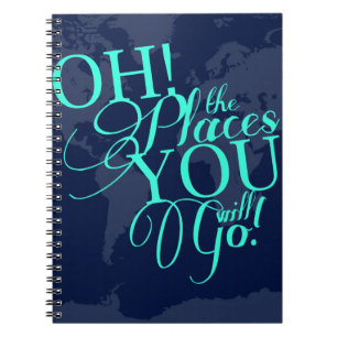 Caderno Espiral Oh! Os lugares que você vai!