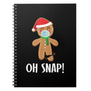 Caderno Espiral Oh snap presente máscara de homem de gengibre de
