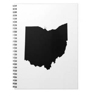 Caderno Espiral Ohio em preto e branco