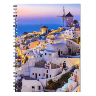 Caderno Espiral Oia Santorini