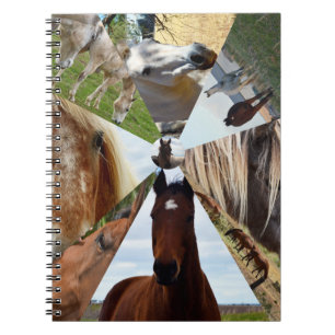 Caderno Espiral Oito triângulos de cavalos, notebook