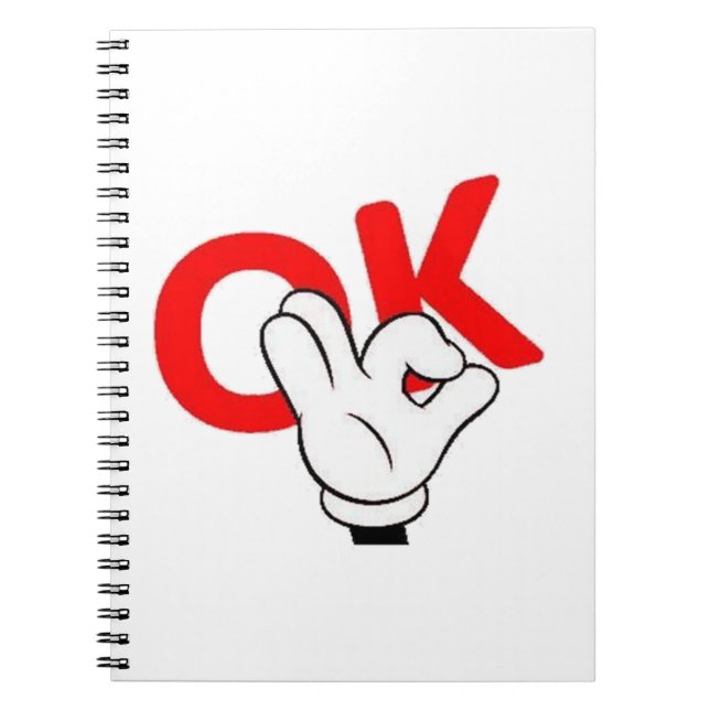 Caderno Espiral ok cara, sim, cara, o cara é engraçado (Frente)