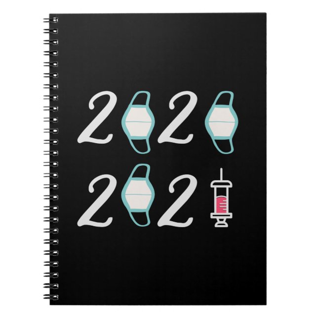 Caderno Espiral Olá 2021 Adeus 2020 - Finalmente acabou (Frente)