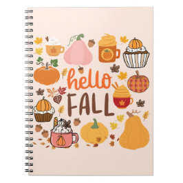 Caderno Espiral Olá Abóboras de Outono